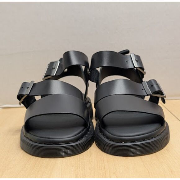 Dr. Martens Gryphon Black Brando Leather Gladiator Sandals UK 7 Unisex NWT - Picture 4 of 14